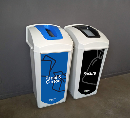 Contenedor de reciclaje Trash 60 litros