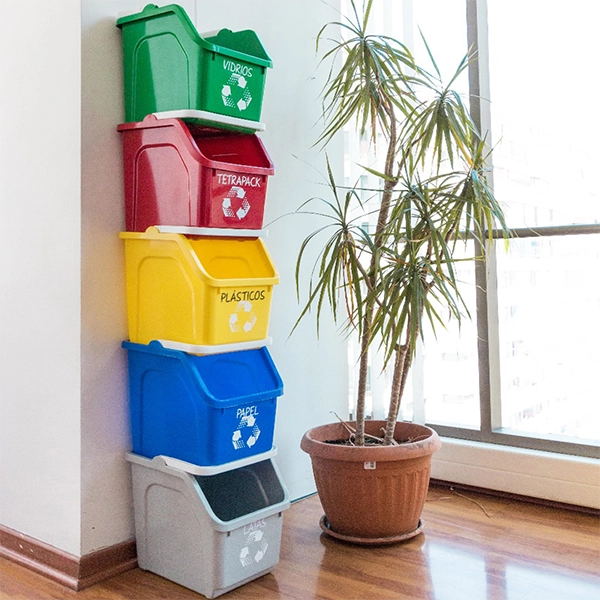 Contenedor reciclaje vertical best sale
