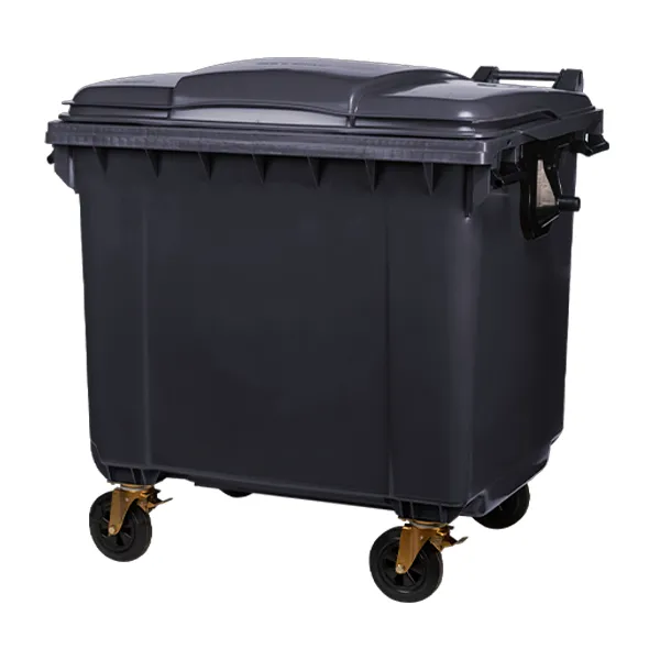 Contenedor de 1100 litros con ruedas para reciclaje ESE - Imagen 4