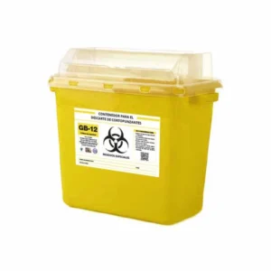 Contenedor para cortopunzantes 12 litros amarillo GB-12