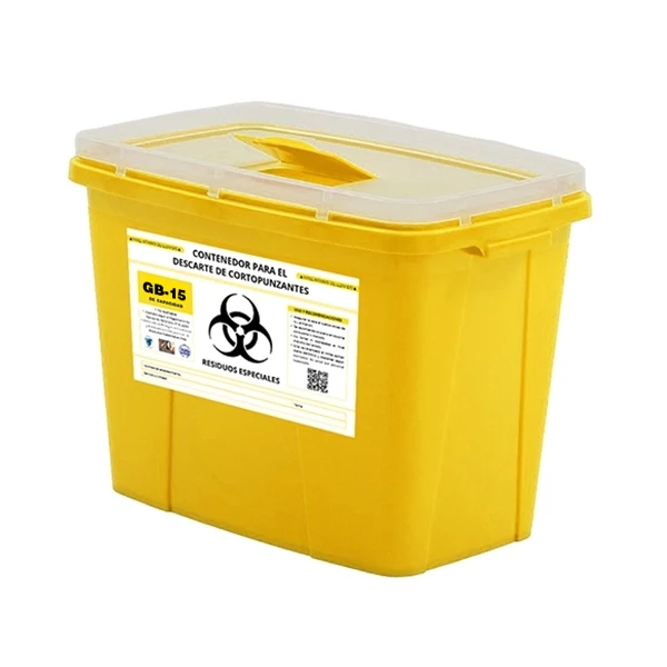 Contenedor para cortopunzantes 15 litros GB-15 - Imagen 3
