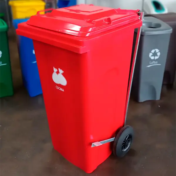 Contenedor de acero inoxidable con pedal 20 litros